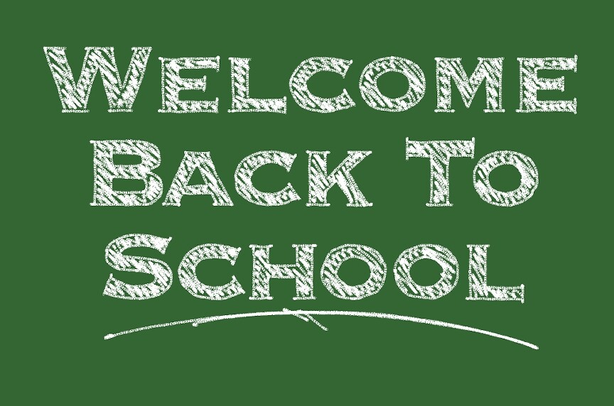 Welcome back to school sign