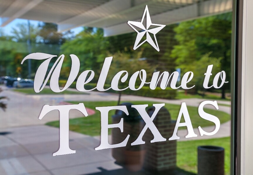 Welcome to Texas on Store Window