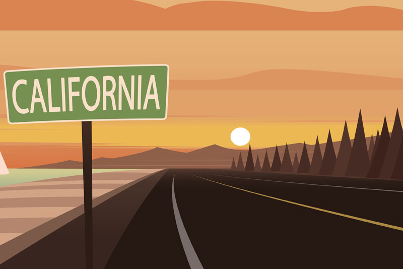 California Road Sign