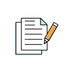 Paper and Pencil Icon